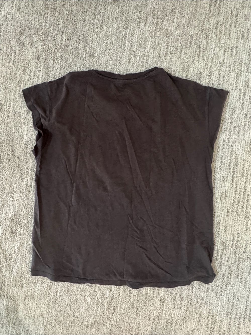 ba&sh Black / Grey Faded Graphic Vivre Crewneck Boxy Cotton Tee M - Picture 5 of 7